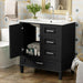 Bathroom Vanity, Modern Bathroom Cabinet With Sink Combo Set, Bathroom Storage Cabinet With A Soft Closing Door And 3 Drawers, Solid Wood Frame Hearth and Haven