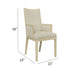 Adeline - Upholstered Arm Chair - Natural Wood Wash Home Essentials
