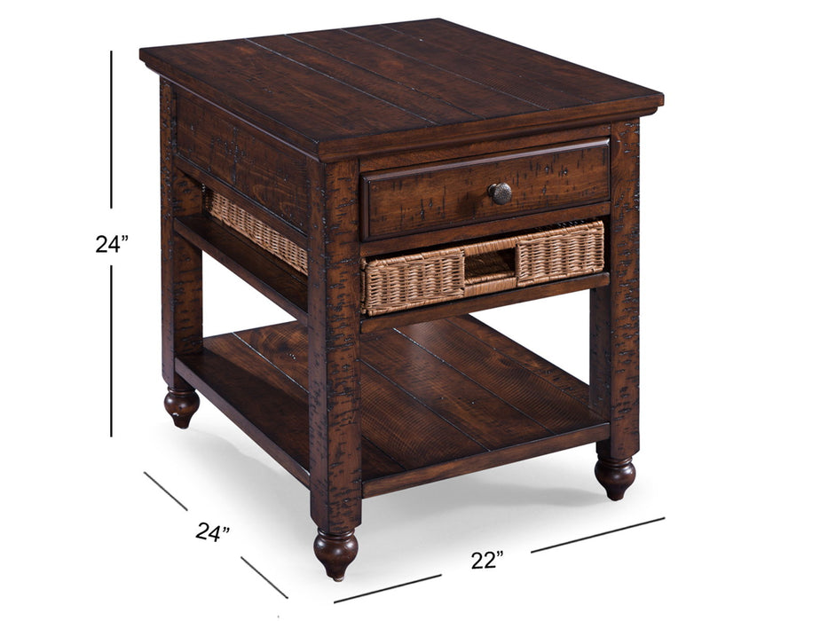 Cottage Lane - Wood Rectangular End Table - Coffee Magnussen Furniture