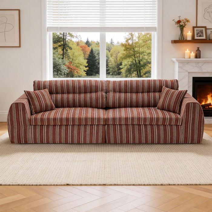 3 Seater, Couch With Throw Pillows For Living Room Home Essentials