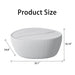 Goose Egg Shape Coffee Table For Living Room - White Pu Home Essentials