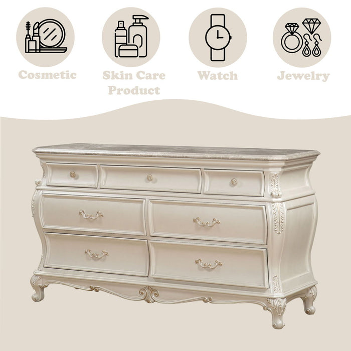 Chantelle - Dresser w/Granite Top ACME