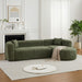 L - Shape Boneless Cloud Couch With 2 Throw Pillows For Living Room Home Essentials