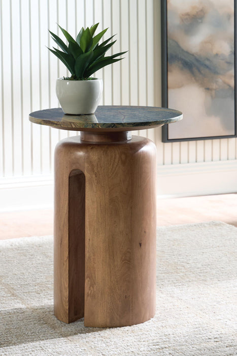 Caplow - Accent Table - Brown / Green Signature Design by Ashley®