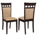 Upholstered Side Chairs (Set of 2) - Beige Furniture Max