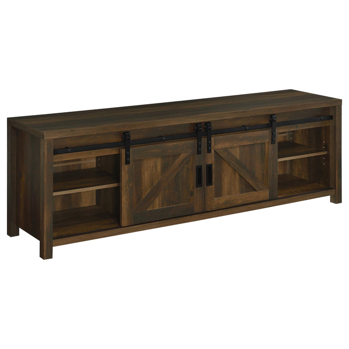 Clover - Fireplace TV Stand - Brown Furniture Max