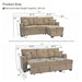 Sleeper Sectional Sofa With Pull Out Bed, Reversible Chaise, Hidden Storage Home Essentials