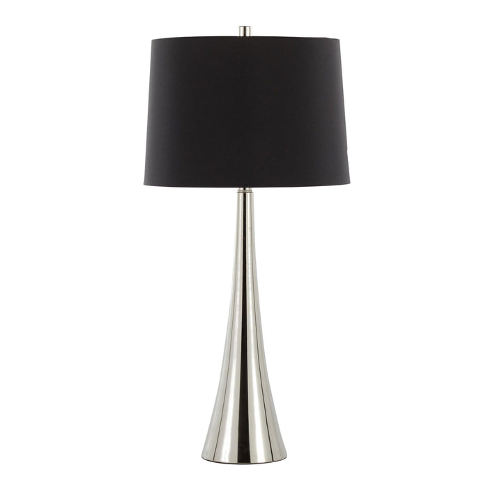 Diana - Contemporary Table Lamp (Set of 2) - Polished Nickel / Black Satin Lumi Source