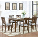 Kitchen Dining Set, Rectangular Dining Table With Upholstered Chairs Home Essentials