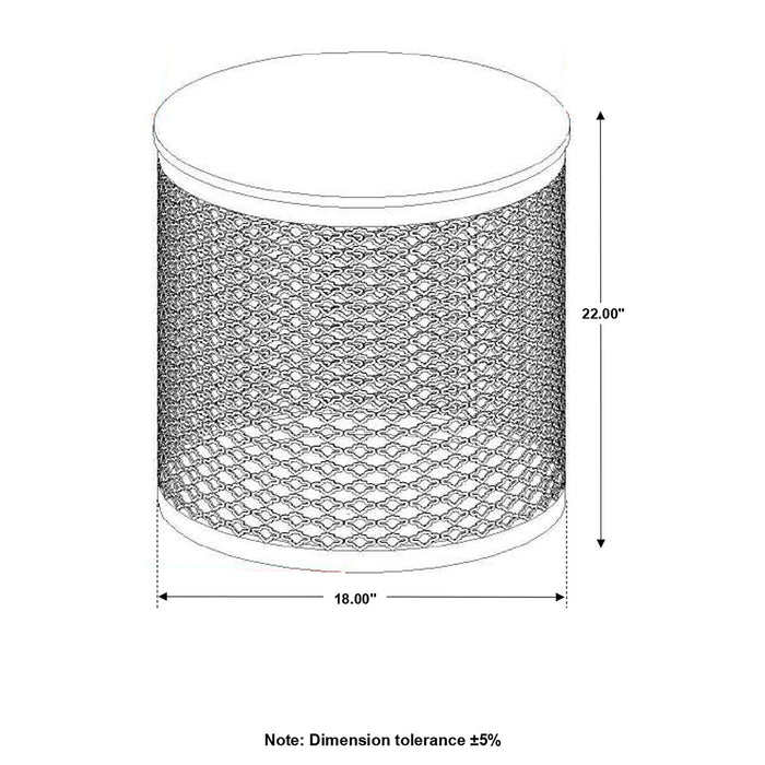 Drum Base Accent Table - Brown Furniture Max