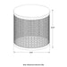 Drum Base Accent Table - Brown Furniture Max