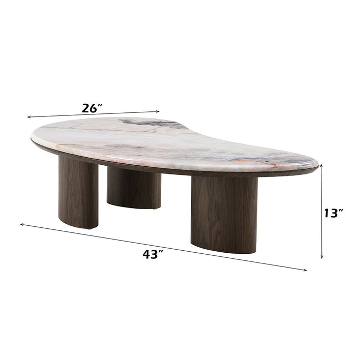 Hanale - Table With Marble Top ACME