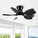 Low Profile Flush Mount Ceiling Fan With Light Daily Nest