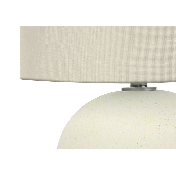 Lighting, Contemporary Table Lamp, Ceramic - Cream 8th Street