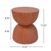Side Table With Speckled Ribbed Texture Noble House