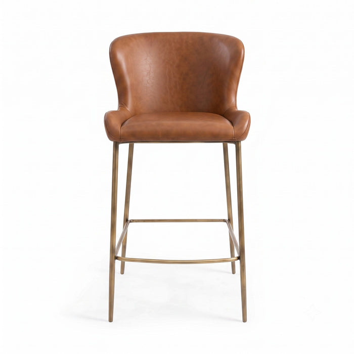 Modern Counter Stool With Upholstered Seat New Ridge Home