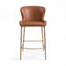 Modern Counter Stool With Upholstered Seat New Ridge Home