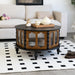 Round 3 Door Storage Coffee Table For Living Room Home Essentials