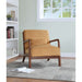 Upholstered Armchair With Back Support Pillow Home Essentials