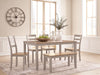Harperfeld - Dining Room Table Set (Set of 6) - Natural / Gray Signature Design by Ashley®