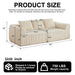 Minimalist 3 Seater Sofa With Curved Lines And Gently Sloped Backrest Home Essentials