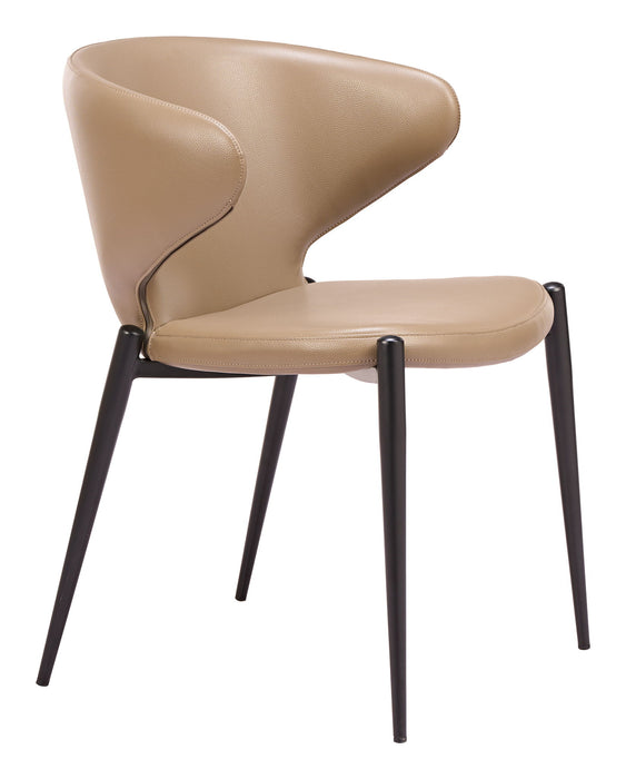 Lino - Dining Chair (Set of 2) - Brown Zuo Modern
