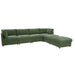 Reversible Modular Sectional With Custom Configuration And Premium Upholstery - Dark Green Home Essentials