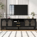 TV Stand For TVs Up To 75", Entertainment Center Media Console For Living Room - Black Hearth and Haven