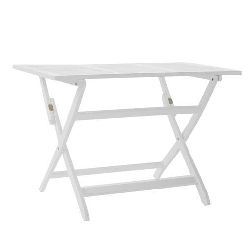 Blissique - Outdoor Foldable Wood Dining Table With Slat Design Noble House