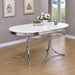 Oval Dining Table - White - Metal Furniture Max