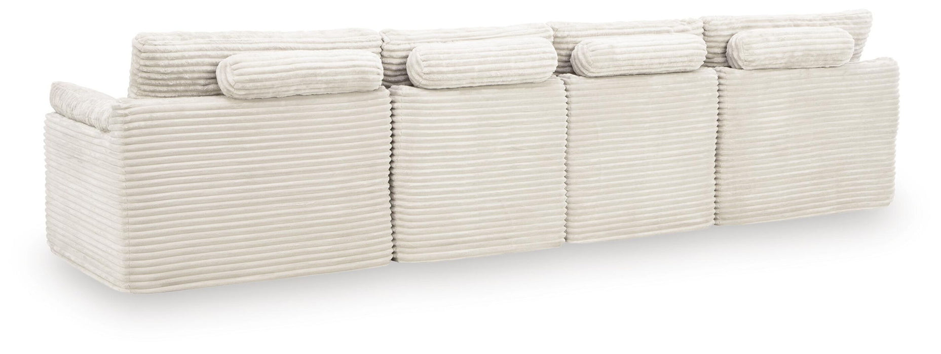 Fannin - 4-Piece Sectional With Ottoman - Ivory Signature Design by Ashley®