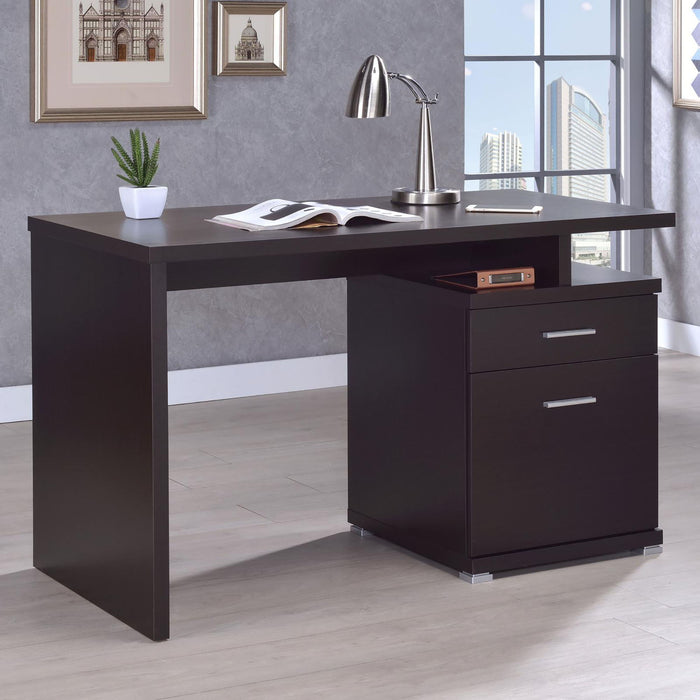 2 Drawer Reversible Office Desk With Modular Design Furniture Max