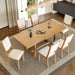 Rectangular Extendable Dining Table Set With 6 Upholstered Chairs Hearth and Haven