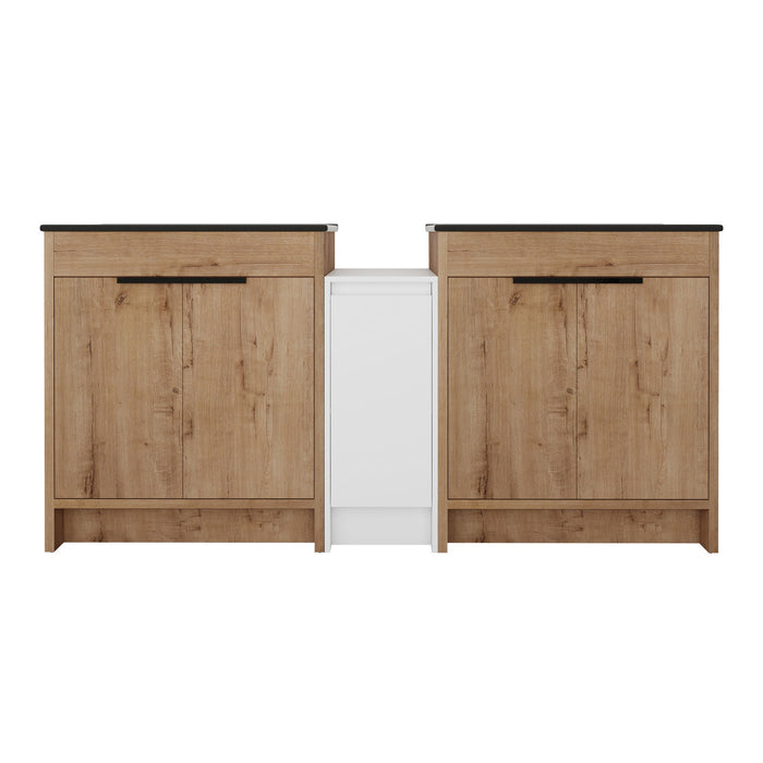 Freestanding Bathroom Vanity With Sink, Storage Cabinets, Soft Closing Doors Home Essentials