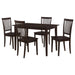 Stan - 5 Piece Dining Set With Rectangular Table And Slat Back Chairs - Cappuccino Furniture Max