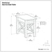 Kitchener - Narrow Side Table - Warm Walnut Brown Simpli-Home