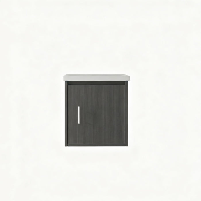 Floating Bathroom Vanity Combo, Wall Mounted Cabinet With Sink & Soft Close Doors For Small Bathrooms Home Essentials