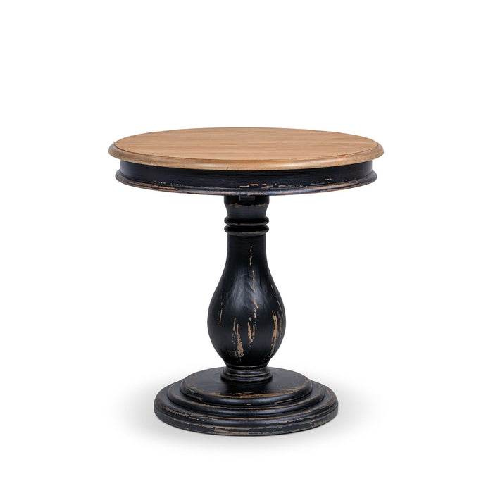 Winslow - Round Pedestal Side Table - Natural / Light Brown Jennifer Taylor Home