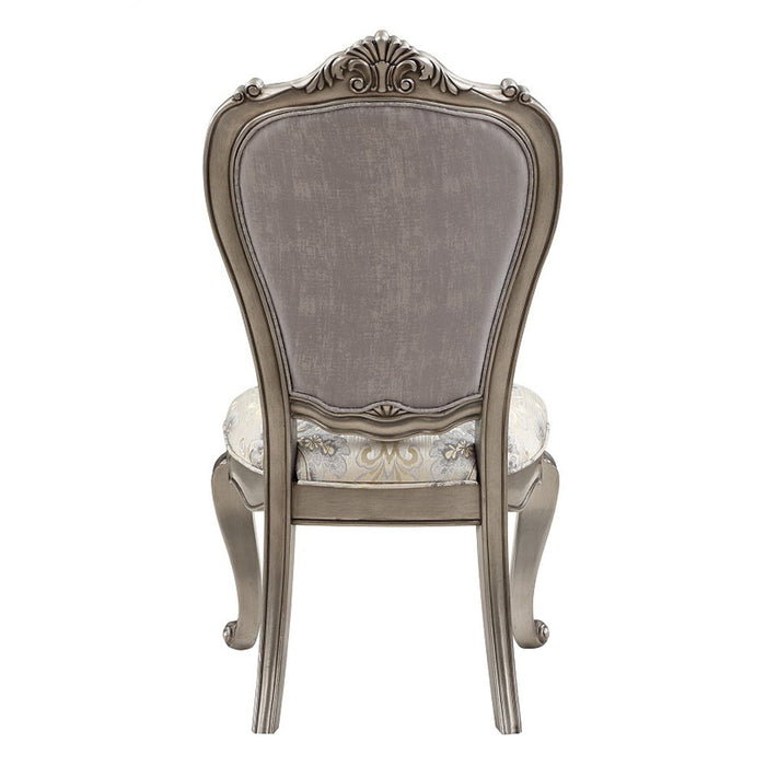 Ariadne - Side Chair (Set of 2) - Velvet & Antique Platinum ACME