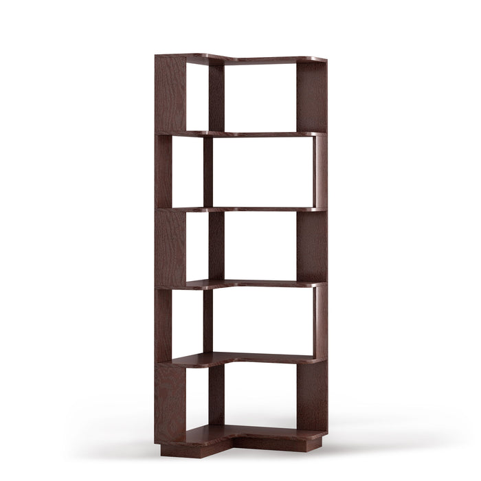 L-Shaped Corner Bookshelf Home Essentials