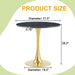 Round Dining Table With Thickened Top For Kitchen Home Essentials