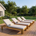 Outdoor Chaise Lounge With 5 Position Adjustable Backrest Noble House