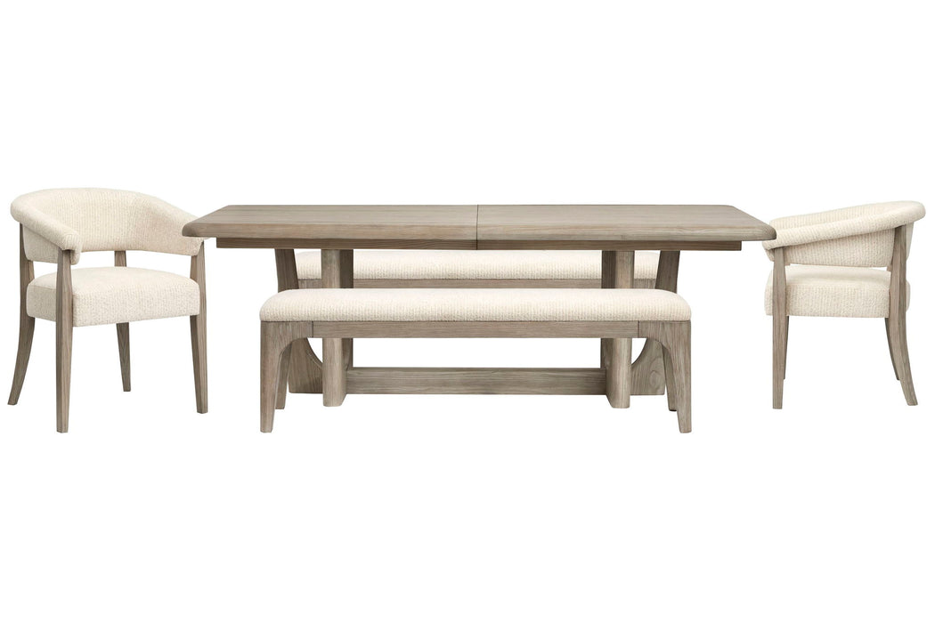 Braelyn - Extendable Trestle Dining Table Set Magnussen Furniture