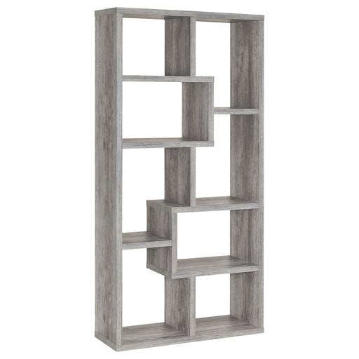 Lawton - 7 Shelf Bookshelf - Driftwood Furniture Max