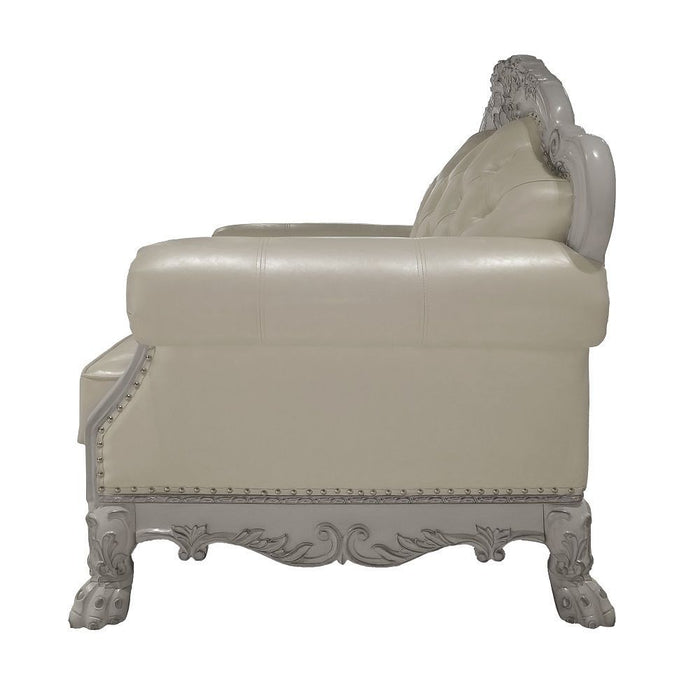 Dresden Chair - PU & Bone White Finish