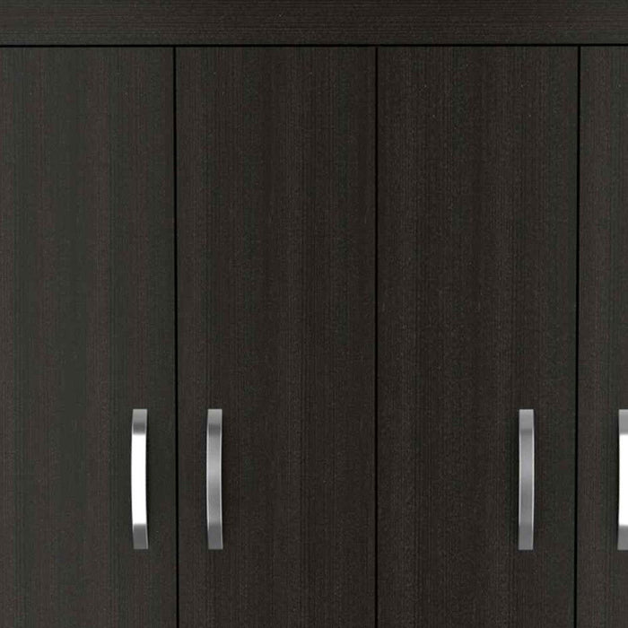 68" Three Drawer Combo Dresser - Black