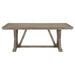 Ruston - Rectangular Dining Table With Trestle Design - Gray Furniture Max