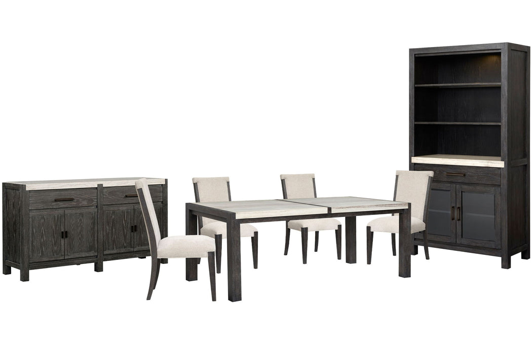 Plum Creek - 7 Piece Rectangular Dining Table Set Magnussen Furniture