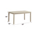 Ferris - 7 Piece Dining Set With Cross Back Chairs And Rectangular Table - Antique White Acme