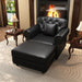 Upholstered Sofa With Nailhead Trim, Rolled Armrests With Ottoman Home Essentials